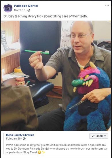 Dr. Day teaching at Collbran Library